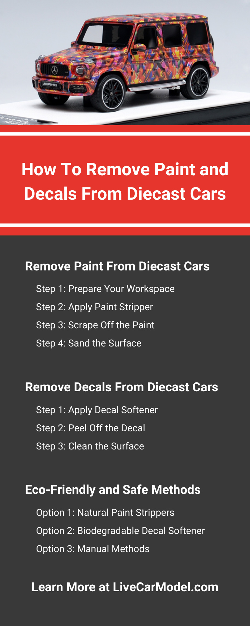 How To Remove Paint and Decals From Diecast Cars